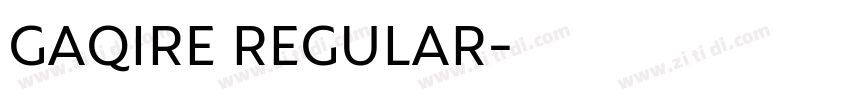 GAQIRE REGULAR字体转换